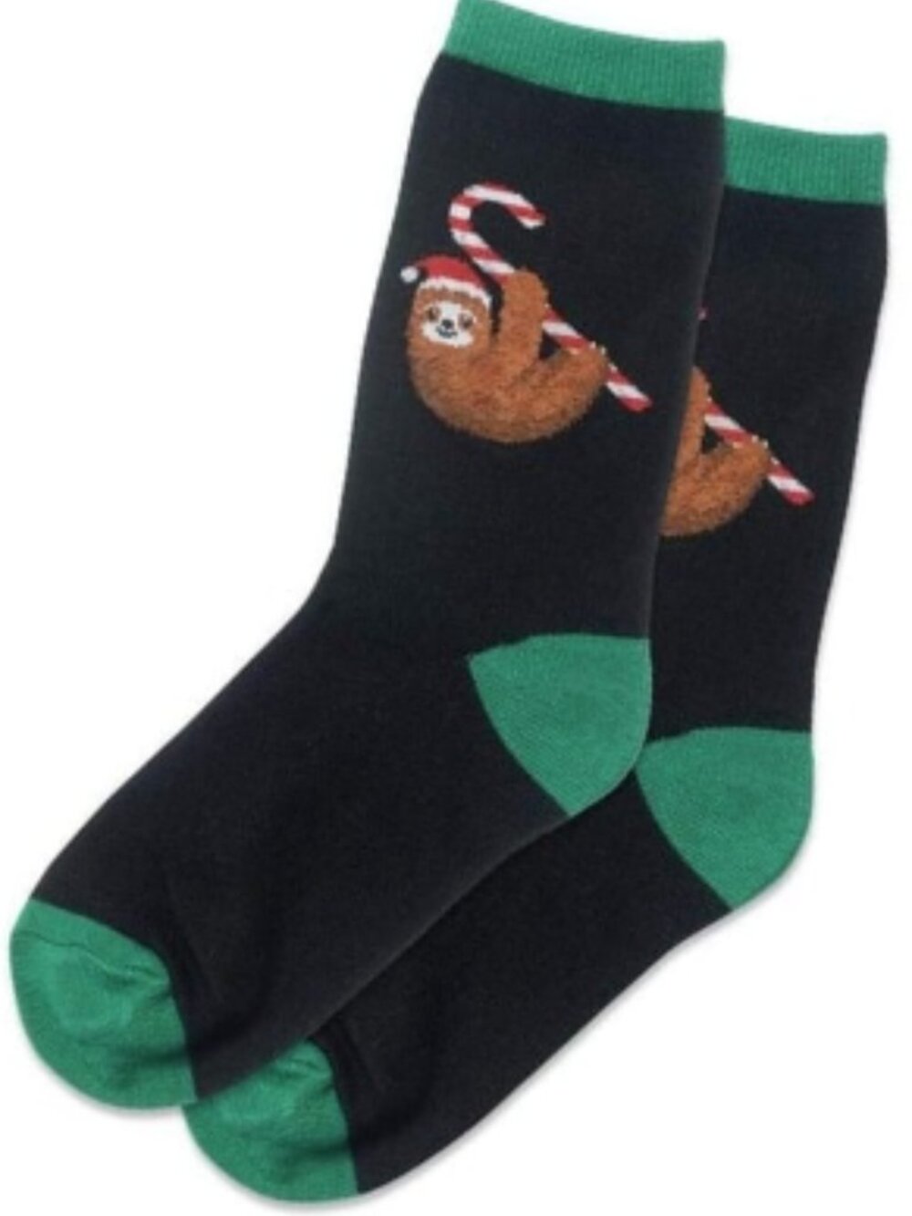 Kids HOTSOX Crew Socks NWT | Candy Cane Sloth Socks